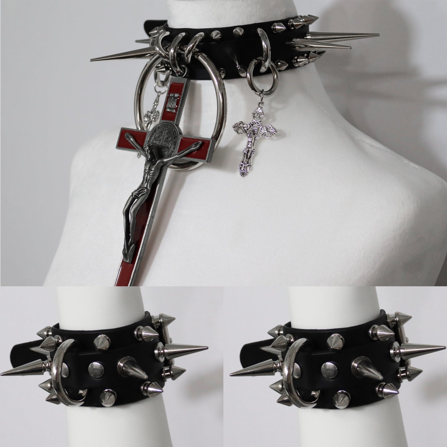 BUNDLE - Resurrection Choker: Red and Chaos Cuff