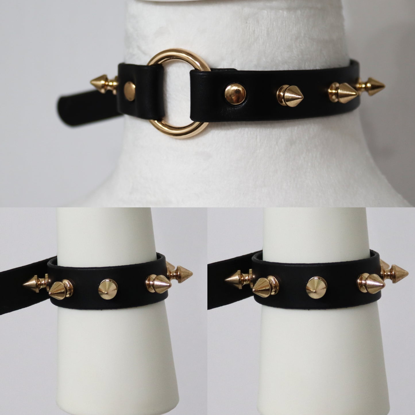 BUNDLE - Gold Simplicity Choker and Gold Vesper Cuff