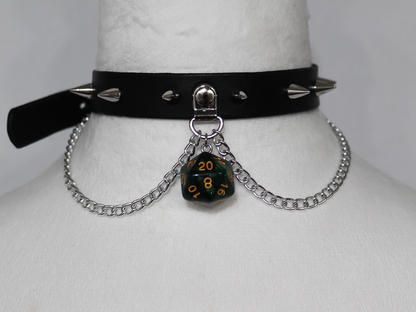 BUNDLE - D20 Choker and Punk Cuff