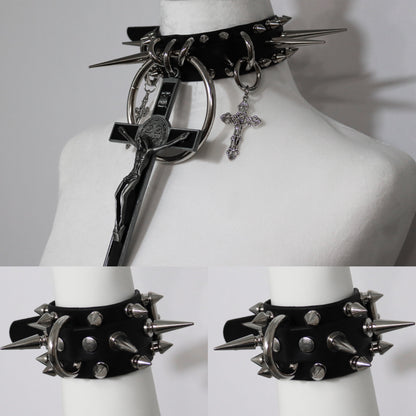 BUNDLE - Resurrection Choker: Black and Chaos Cuff